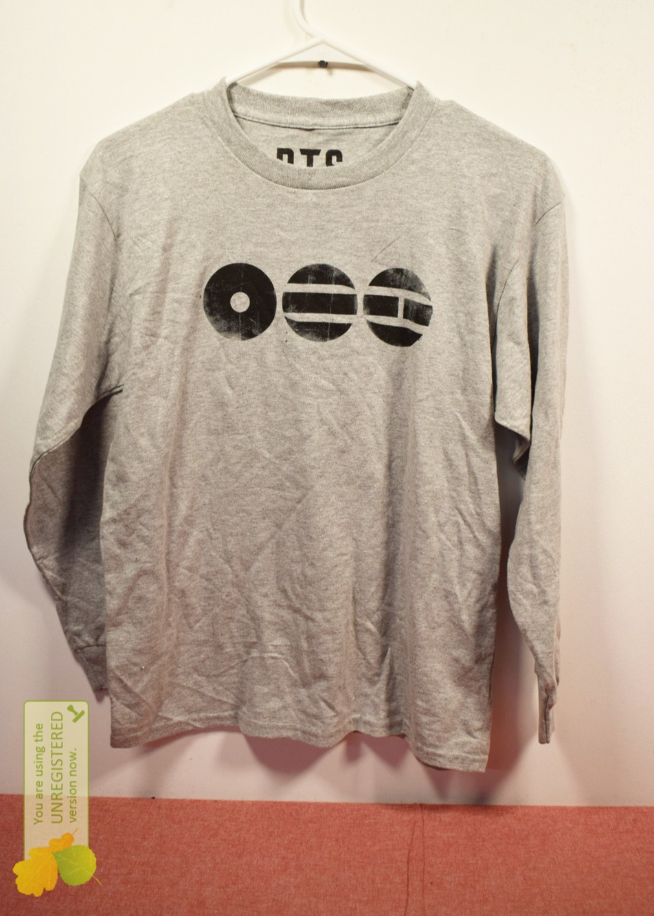 BTS Clothing Long Sleeve T-shirt Gray XS